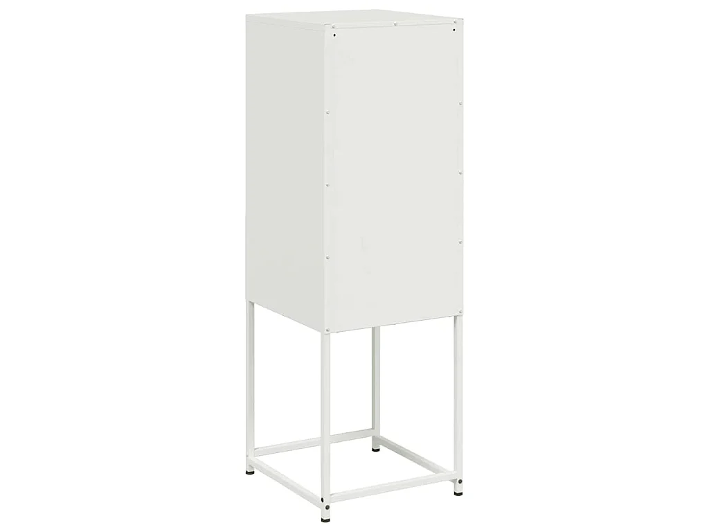 Credenza Bianca 36x39x107 cm in Acciaio