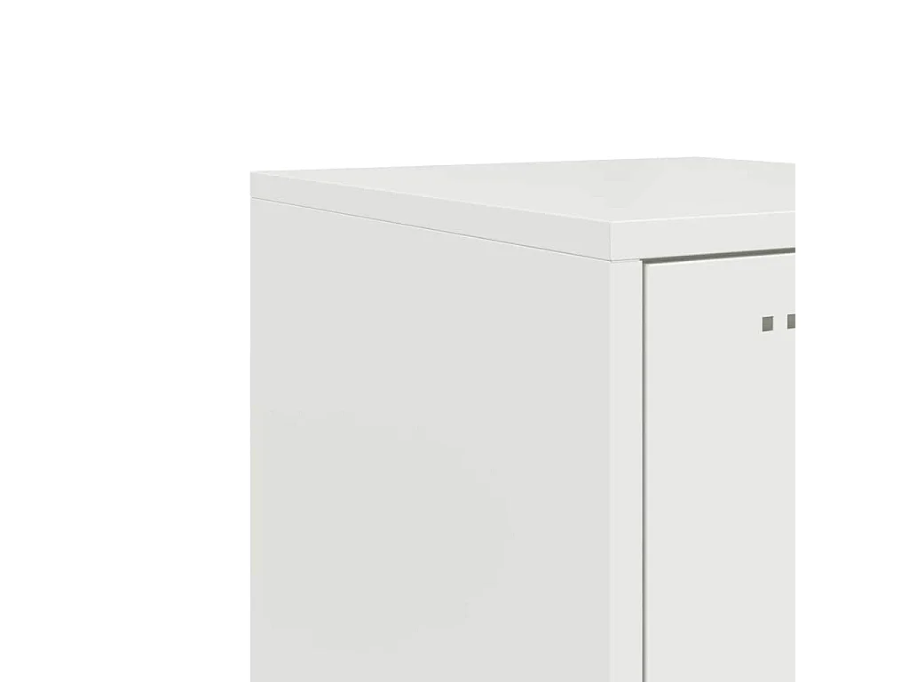 Credenza Bianca 36x39x107 cm in Acciaio