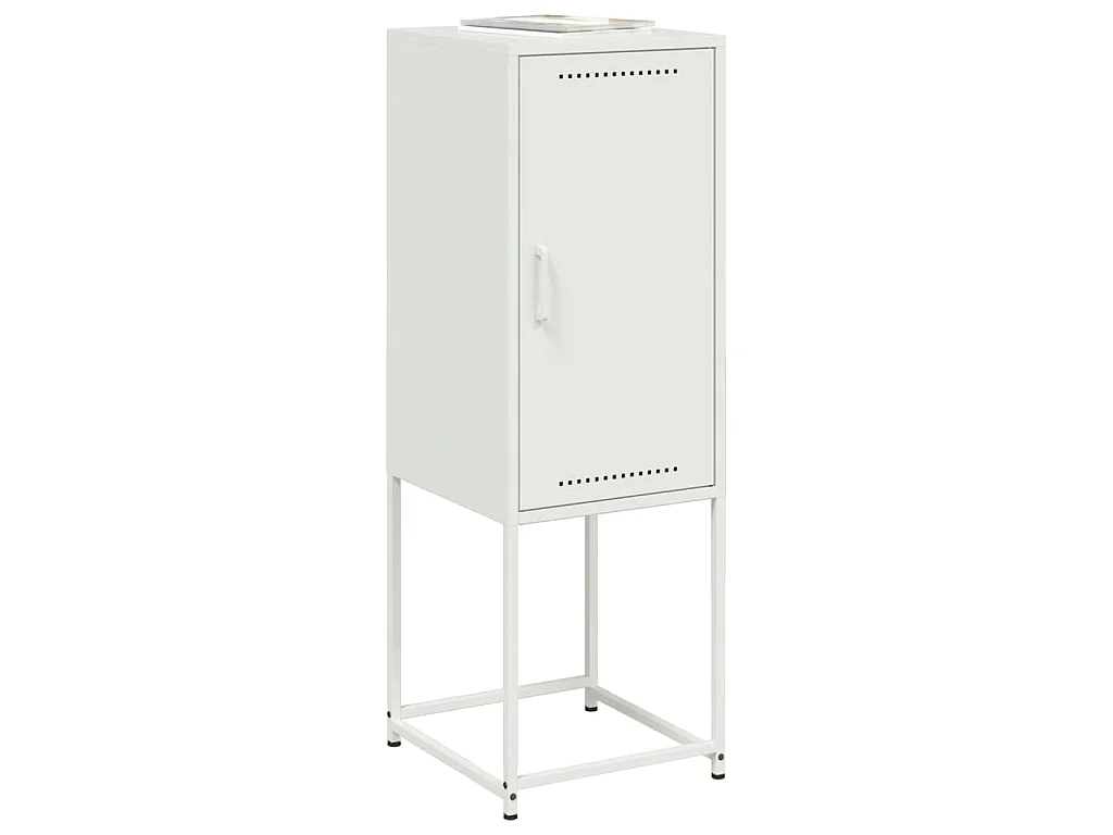 Credenza Bianca 36x39x107 cm in Acciaio