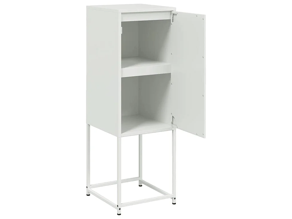 Credenza Bianca 36x39x107 cm in Acciaio