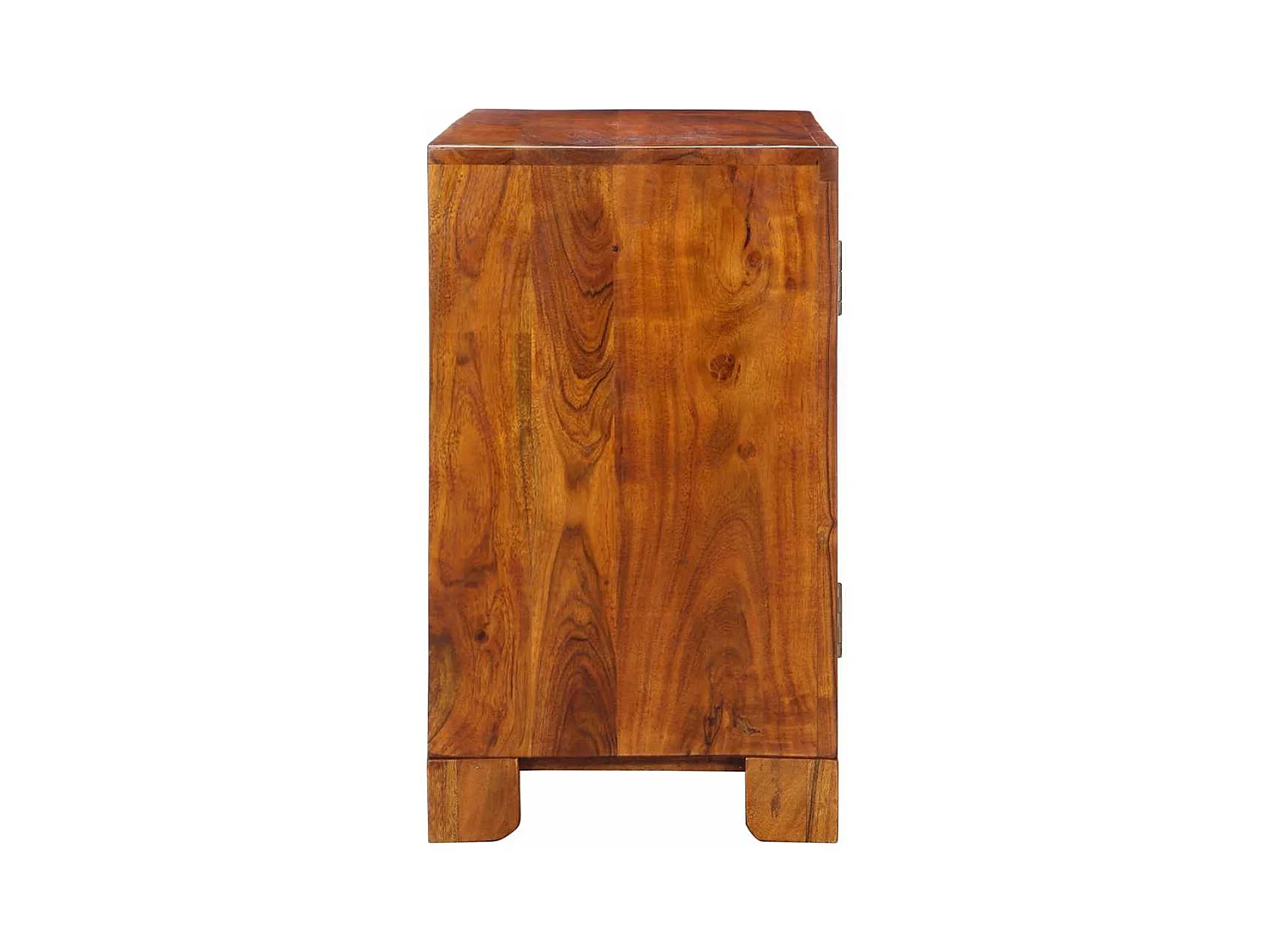 Credenza Multicolore 90x35x60 in Legno Massello di Acacia