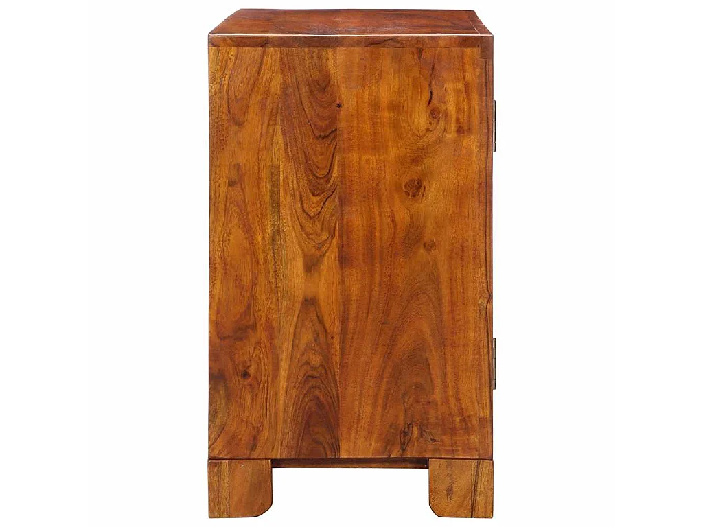 Buffet multicolore 90x35x60 bois massif d'acacia