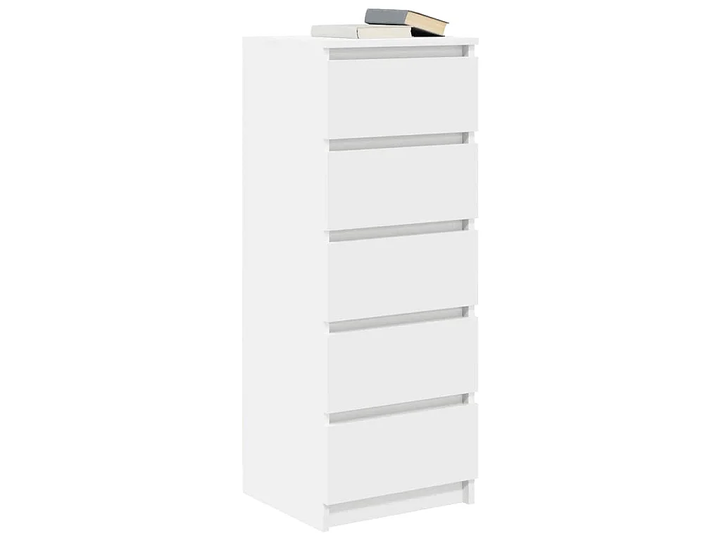 Sideboard mit Schubladen Weiß 37,5x35x99 cm Holzwerkstoff