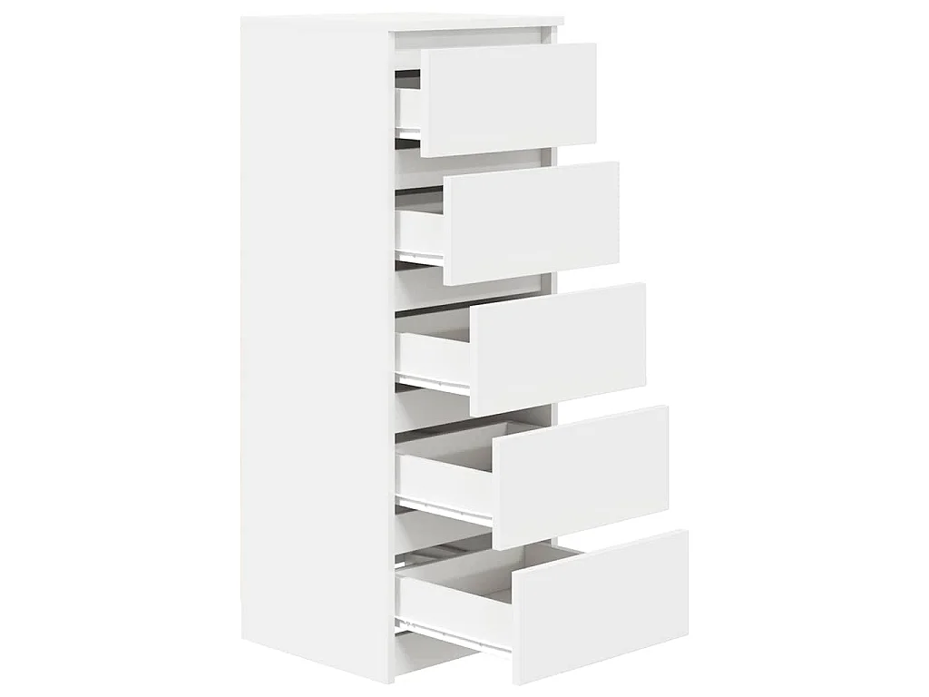 Sideboard mit Schubladen Weiß 37,5x35x99 cm Holzwerkstoff