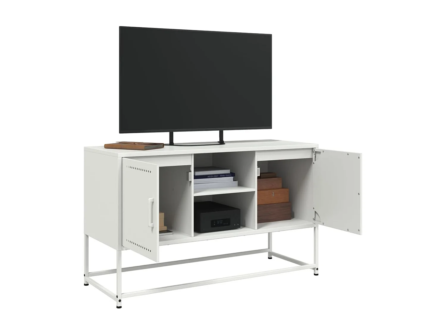 Buffet haut jaune moutarde 100,5x39x107 cm acier