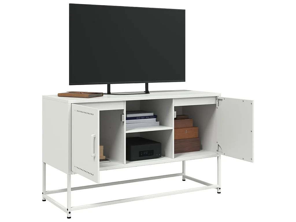 Buffet haut jaune moutarde 100,5x39x107 cm acier