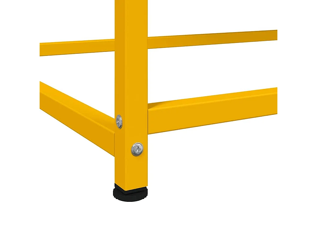 Buffet haut jaune moutarde 100,5x39x107 cm acier