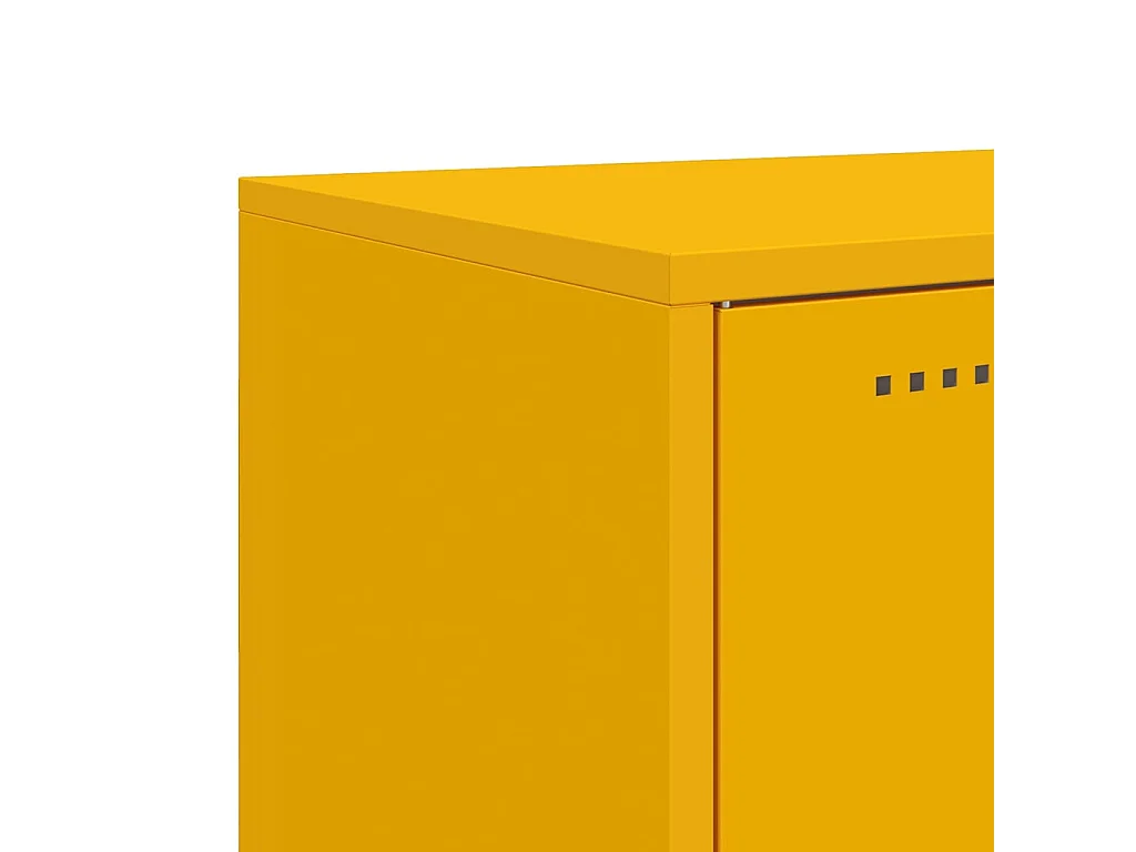 Buffet haut jaune moutarde 100,5x39x107 cm acier