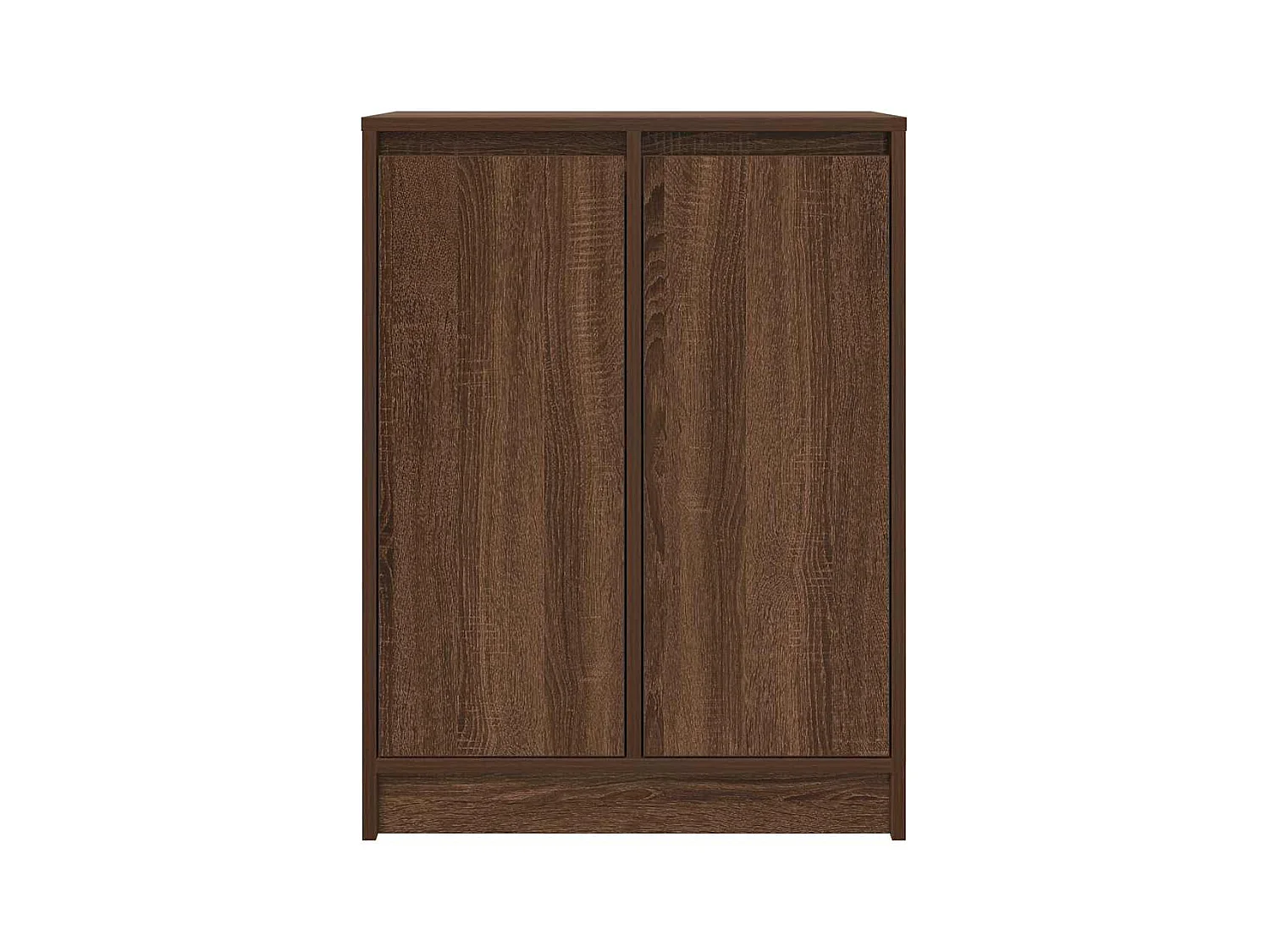 Buffet chêne marron 57x34x76 cm bois d'ingénierie