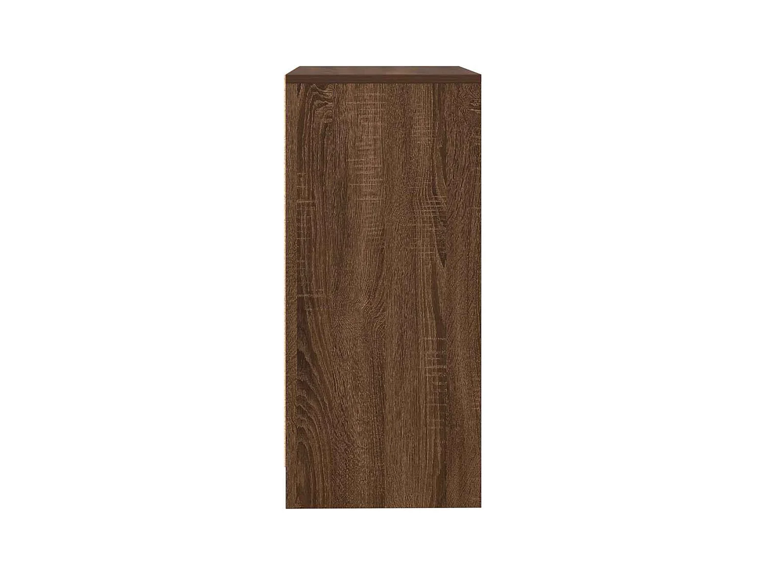 Buffet chêne marron 57x34x76 cm bois d'ingénierie
