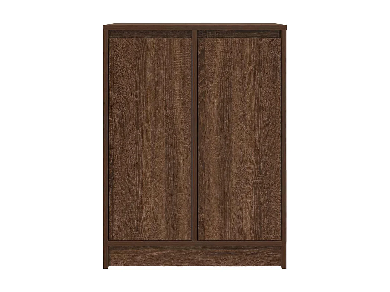 Buffet chêne marron 57x34x76 cm bois d'ingénierie