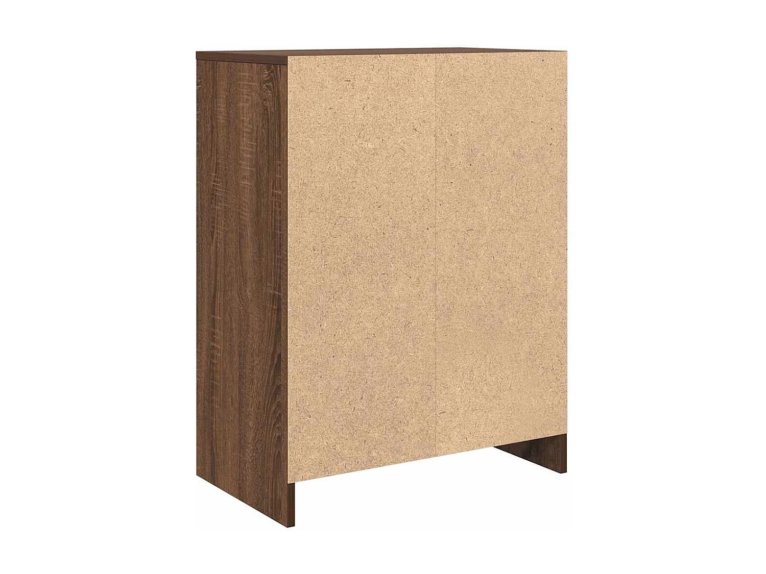 Dressoir 57x34x76 cm bewerkt hout bruin eikenkleurig