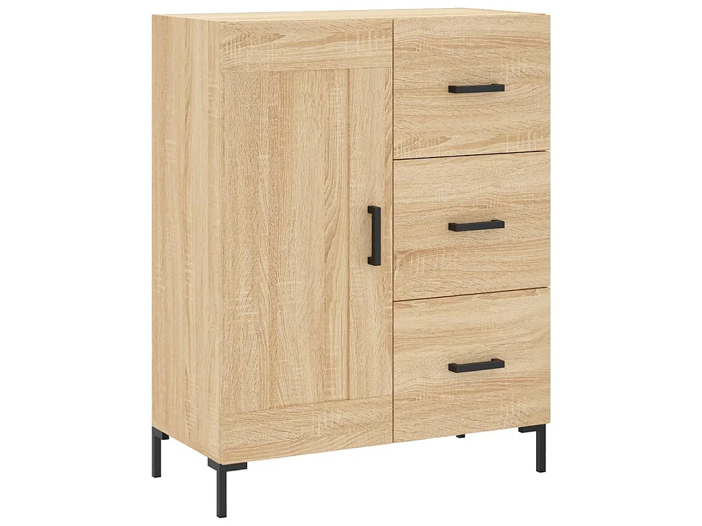 Armário alto 69,5x34x180 cm derivados de madeira cor sonoma