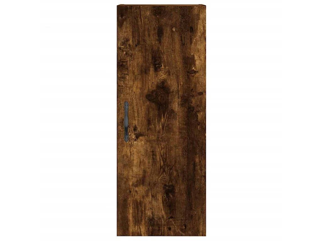 Buffet haut Chêne fumé 34,5x34x180 cm Bois d'ingénierie