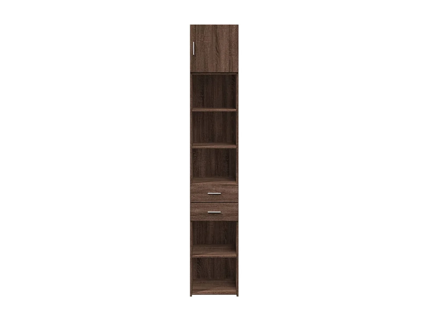Armoire de rangement mince chêne marron 40x42,5x225 cm