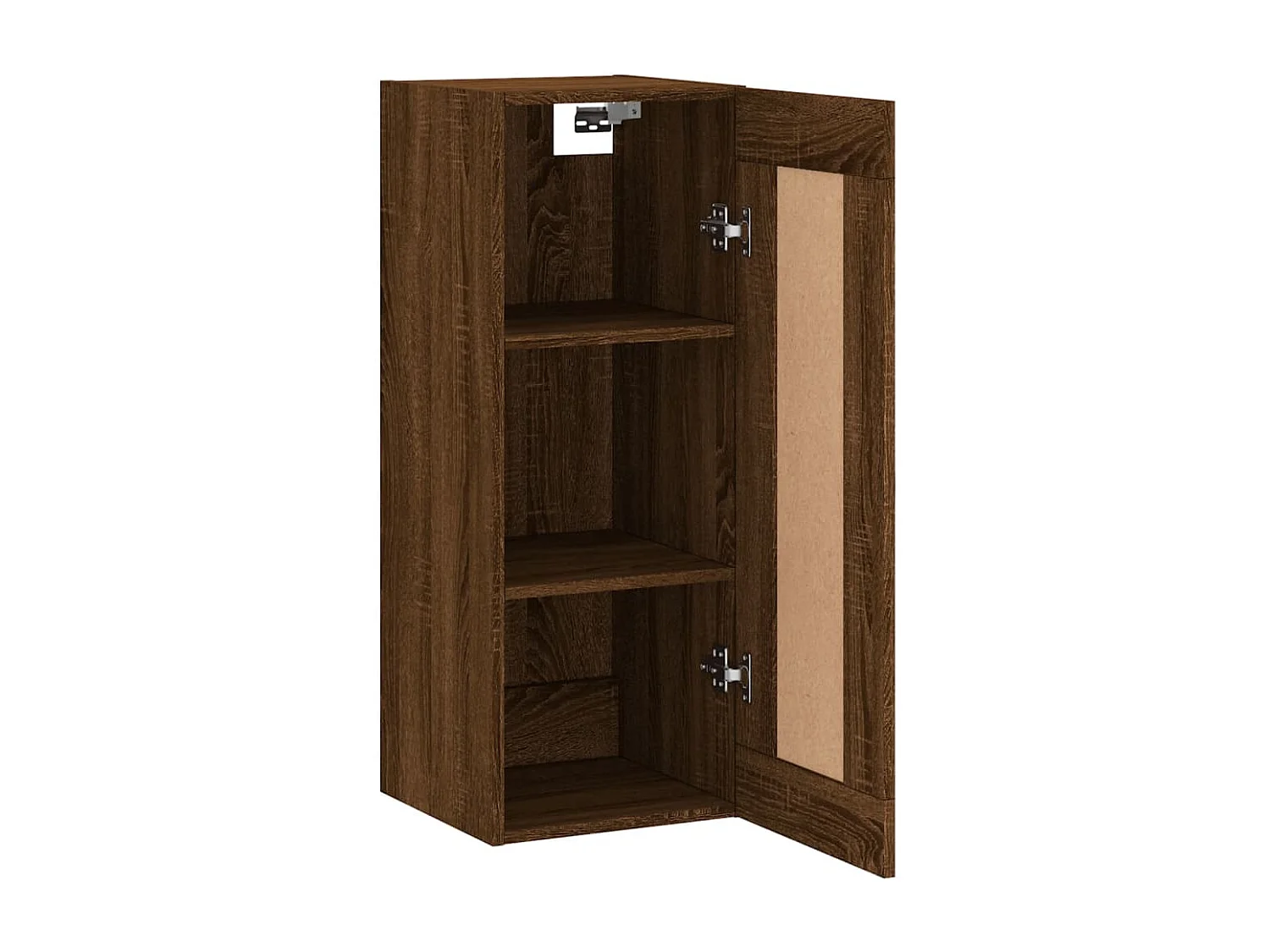 Armario de pared madera ingeniería marrón roble 34,5x34x90 cm