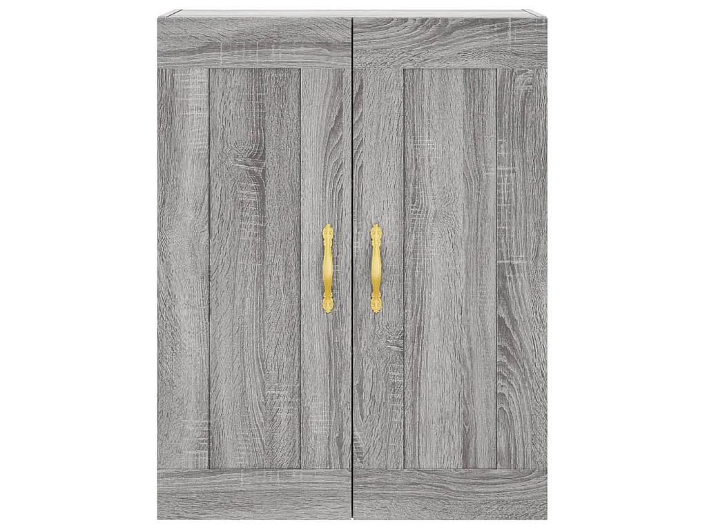 Buffet haut Sonoma gris 69,5x34x180 cm Bois d'ingénierie