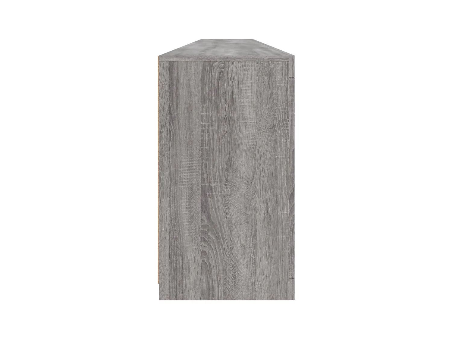 Buffet avec lumières LED sonoma gris 283x37x67 cm