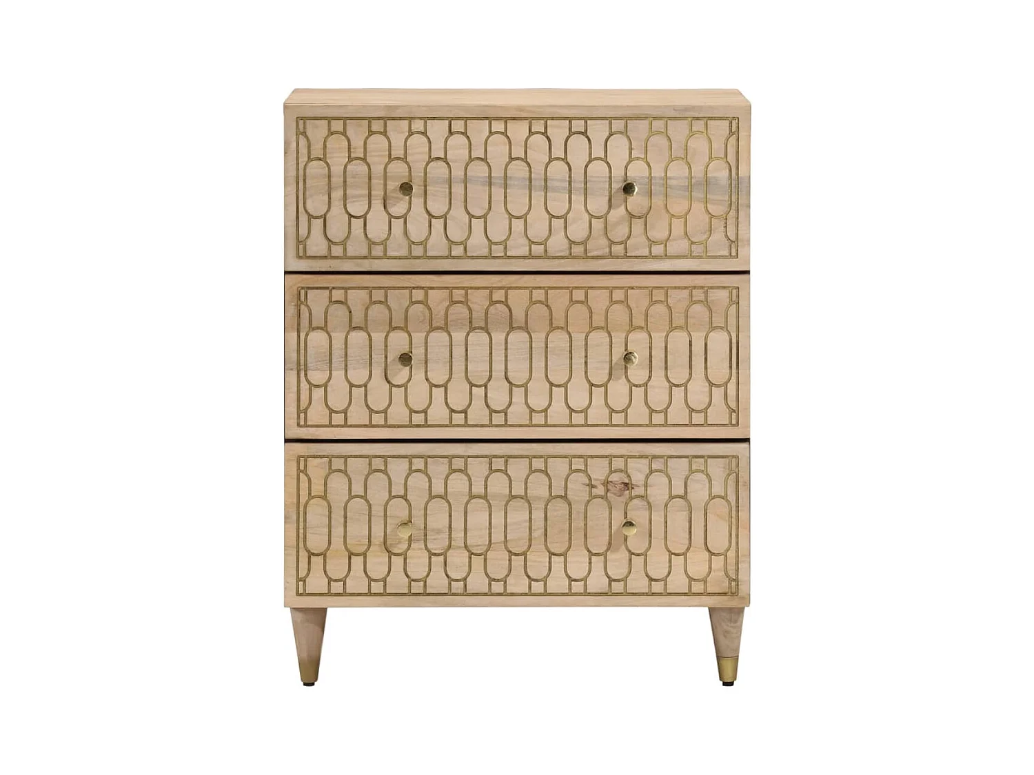 Armoires latérales 2 pcs 60x33x75 cm bois massif de manguier