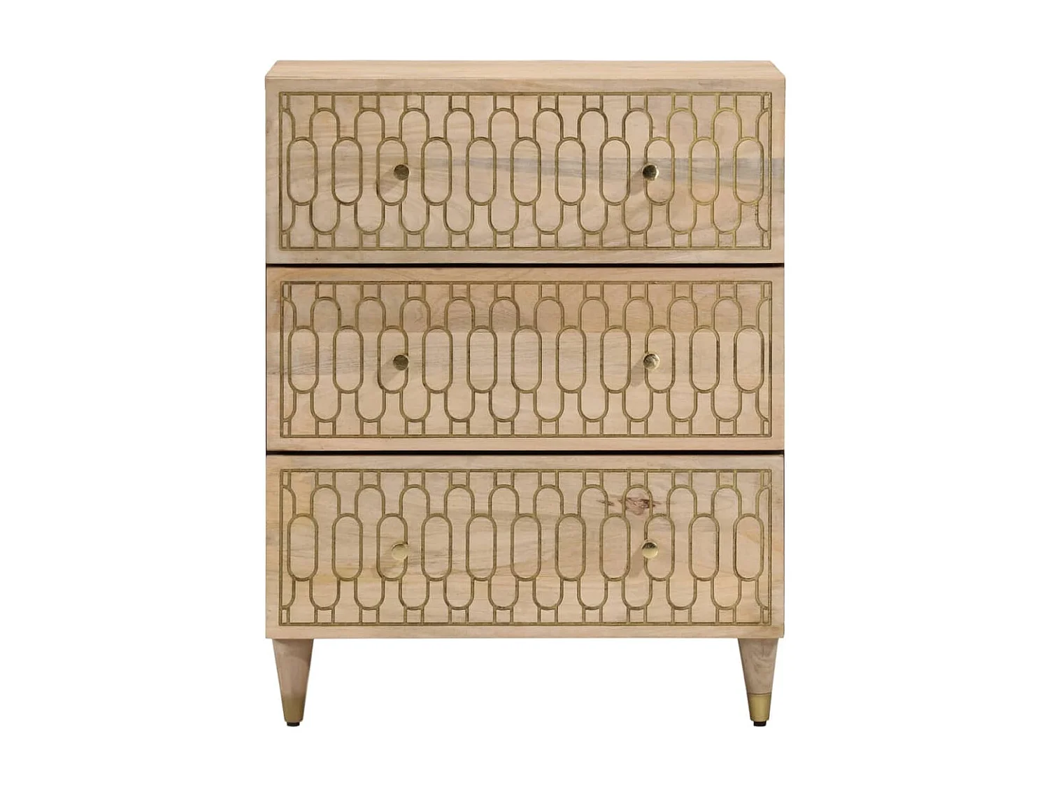 Armoires latérales 2 pcs 60x33x75 cm bois massif de manguier