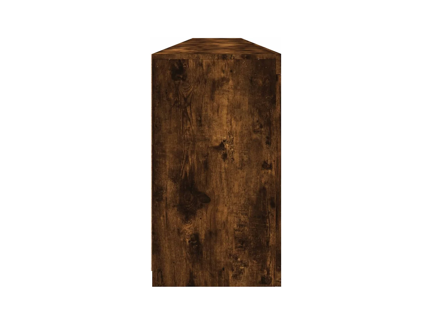 Buffet avec lumières LED chêne fumé 283x37x67 cm