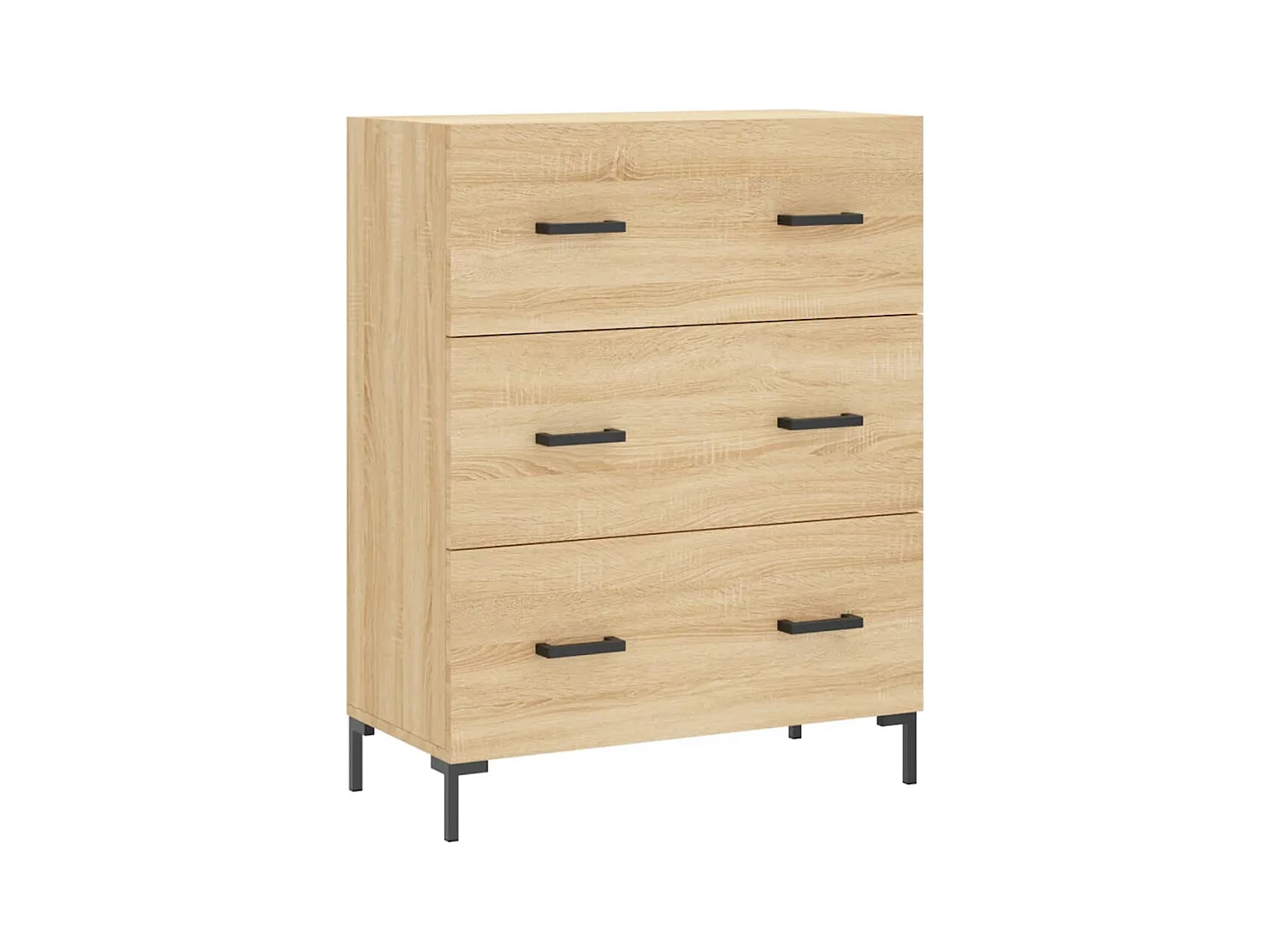 Buffet haut Chêne sonoma 69,5x34x180 cm Bois d'ingénierie