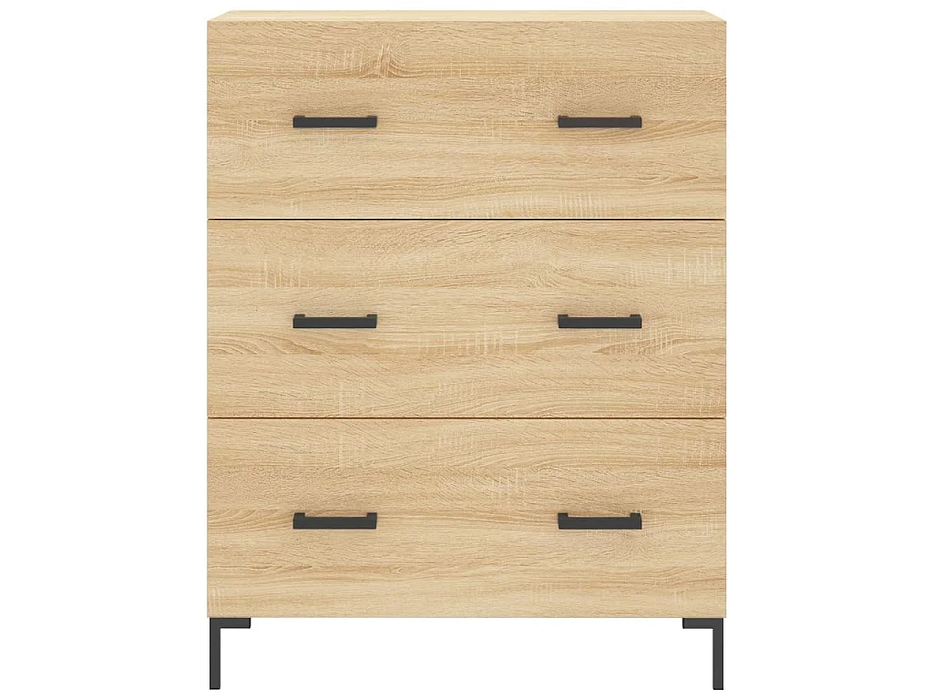 Hoge kast 69,5x34x180 cm bewerkt hout sonoma eikenkleurig