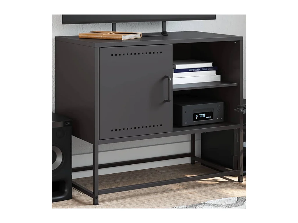 Buffet haut vert olive 100,5x39x107 cm acier