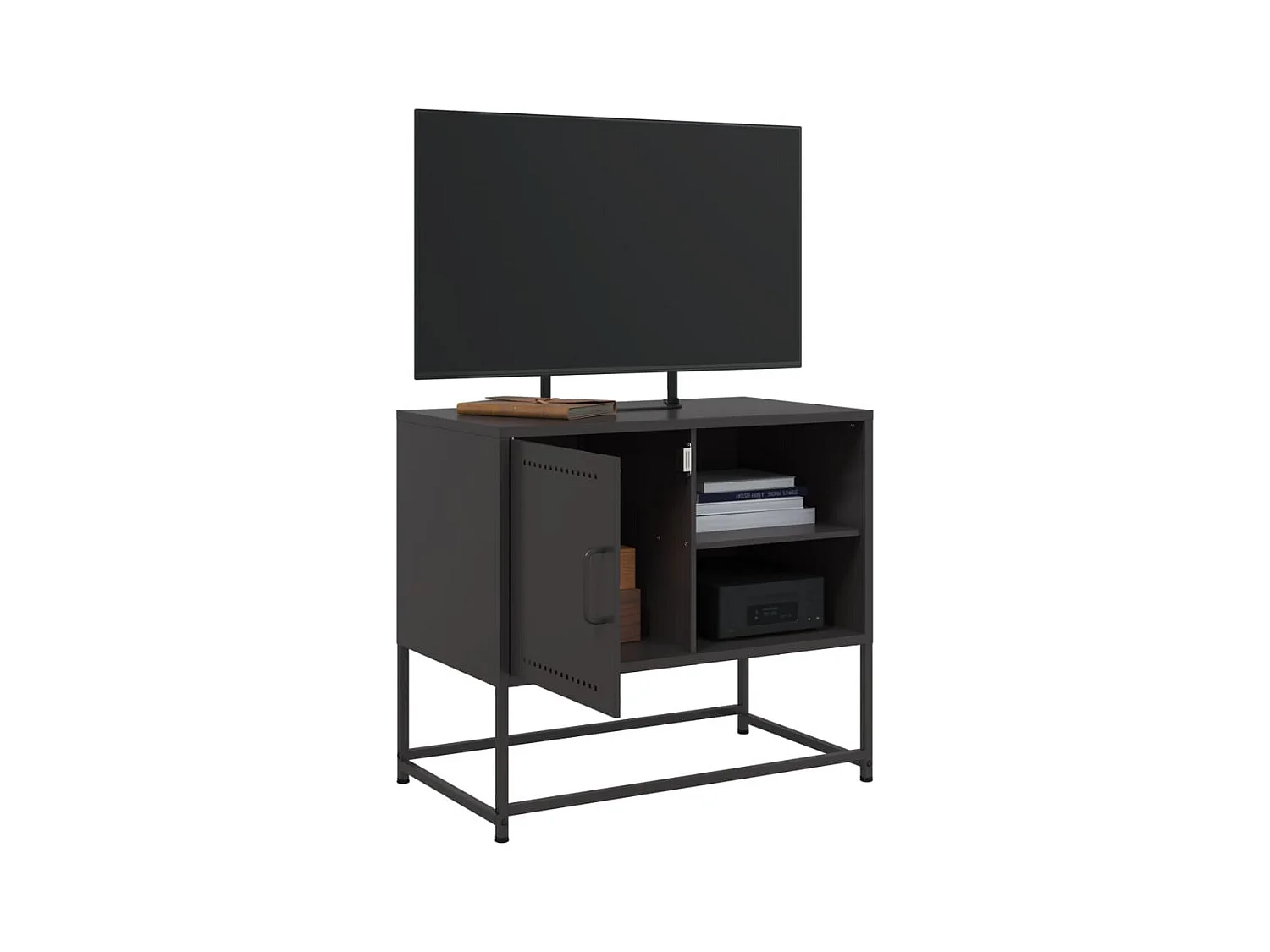 Buffet haut vert olive 100,5x39x107 cm acier