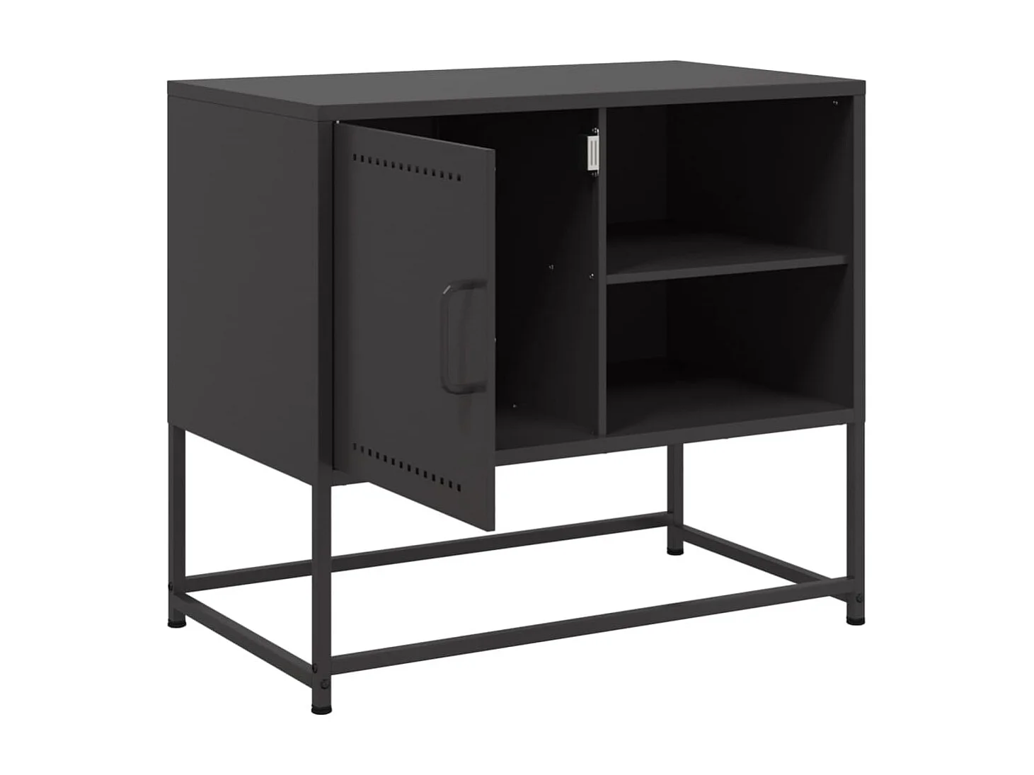 Hoge kast 100,5x39x107 cm staal olijfgroen