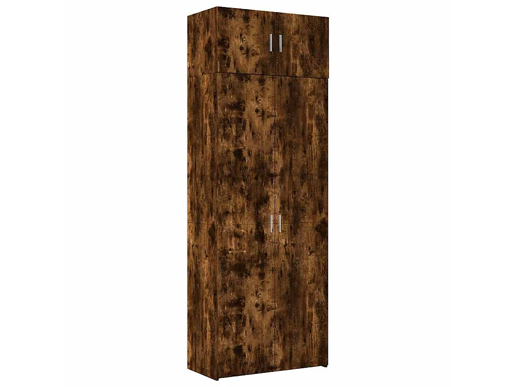 Hochschrank Räuchereiche 80x42,5x225 cm Holzwerkstoff