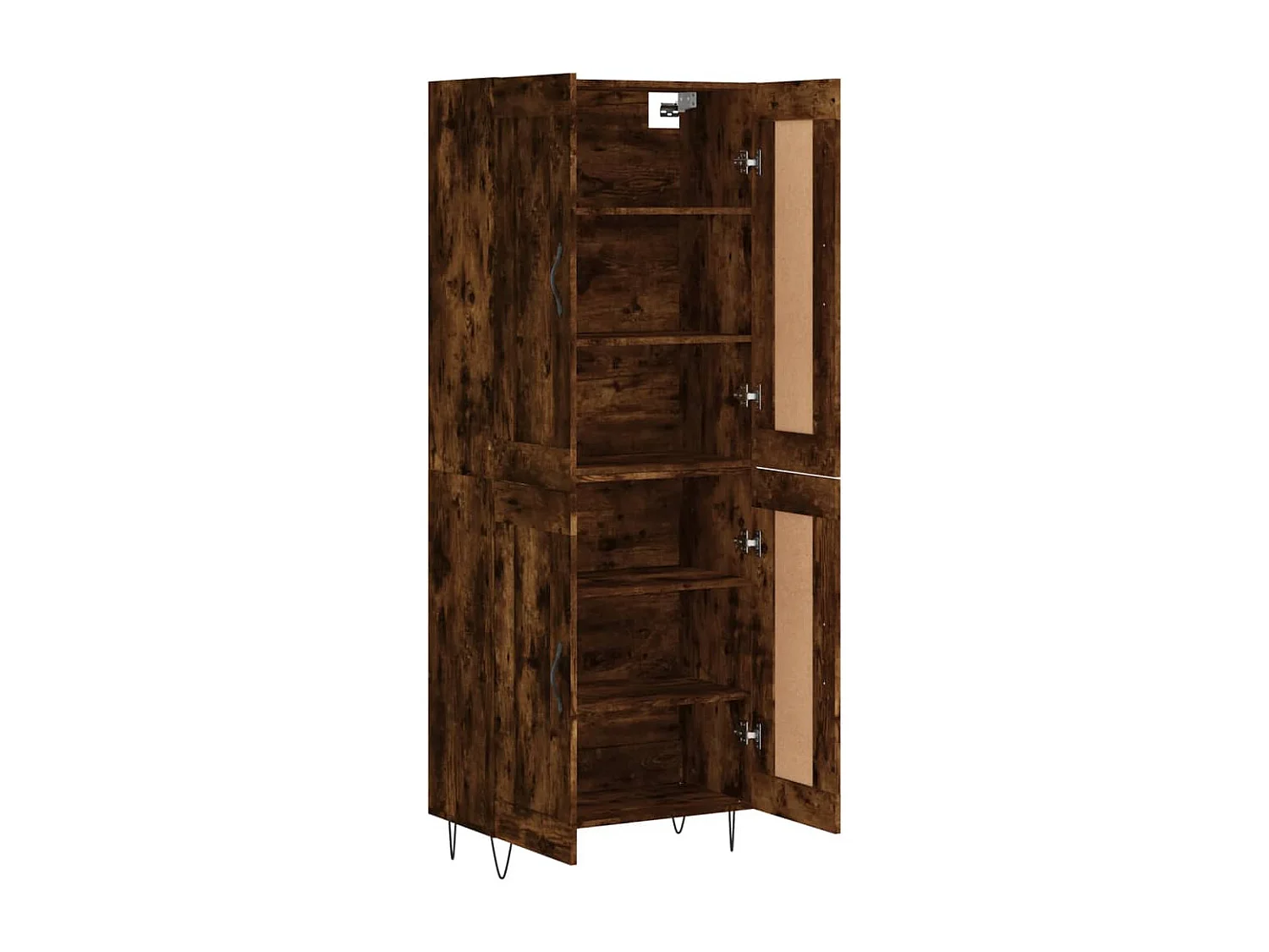 Highboard Räuchereiche 69,5x34x180 cm Holzwerkstoff