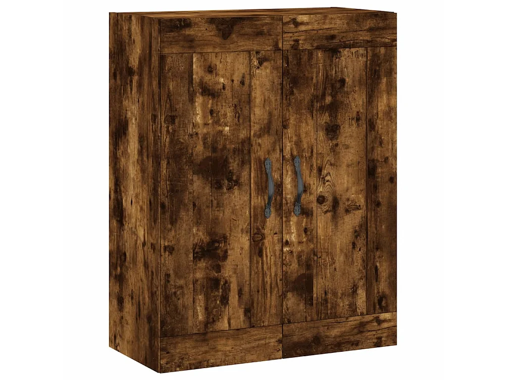 Highboard Räuchereiche 69,5x34x180 cm Holzwerkstoff