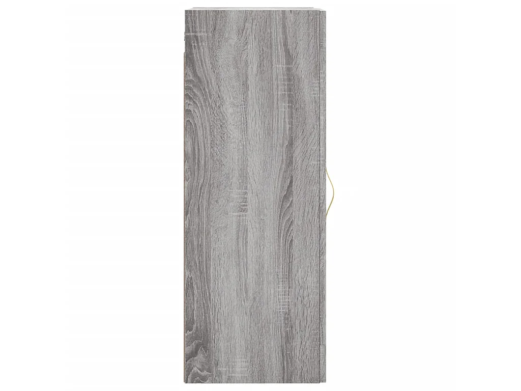 Wandkast 34,5x34x90 cm bewerkt hout grijs sonoma eikenkleurig