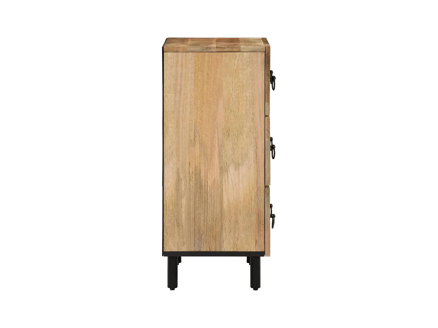 Móveis de apoio 3 pcs 60x33x75 cm madeira de mangueira maciça