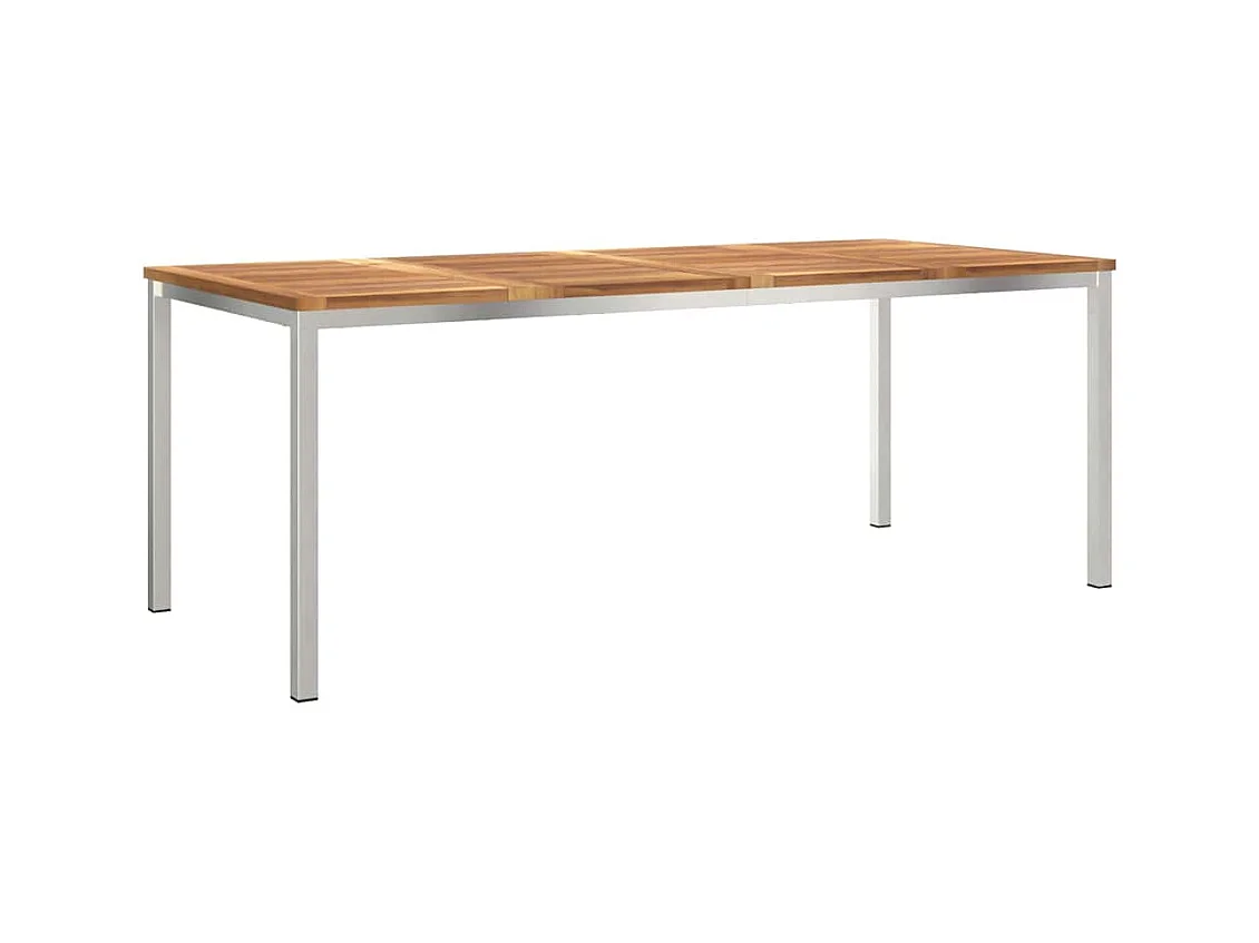 EnsembledeRepasdeJardin 7 pcs TeckMassif