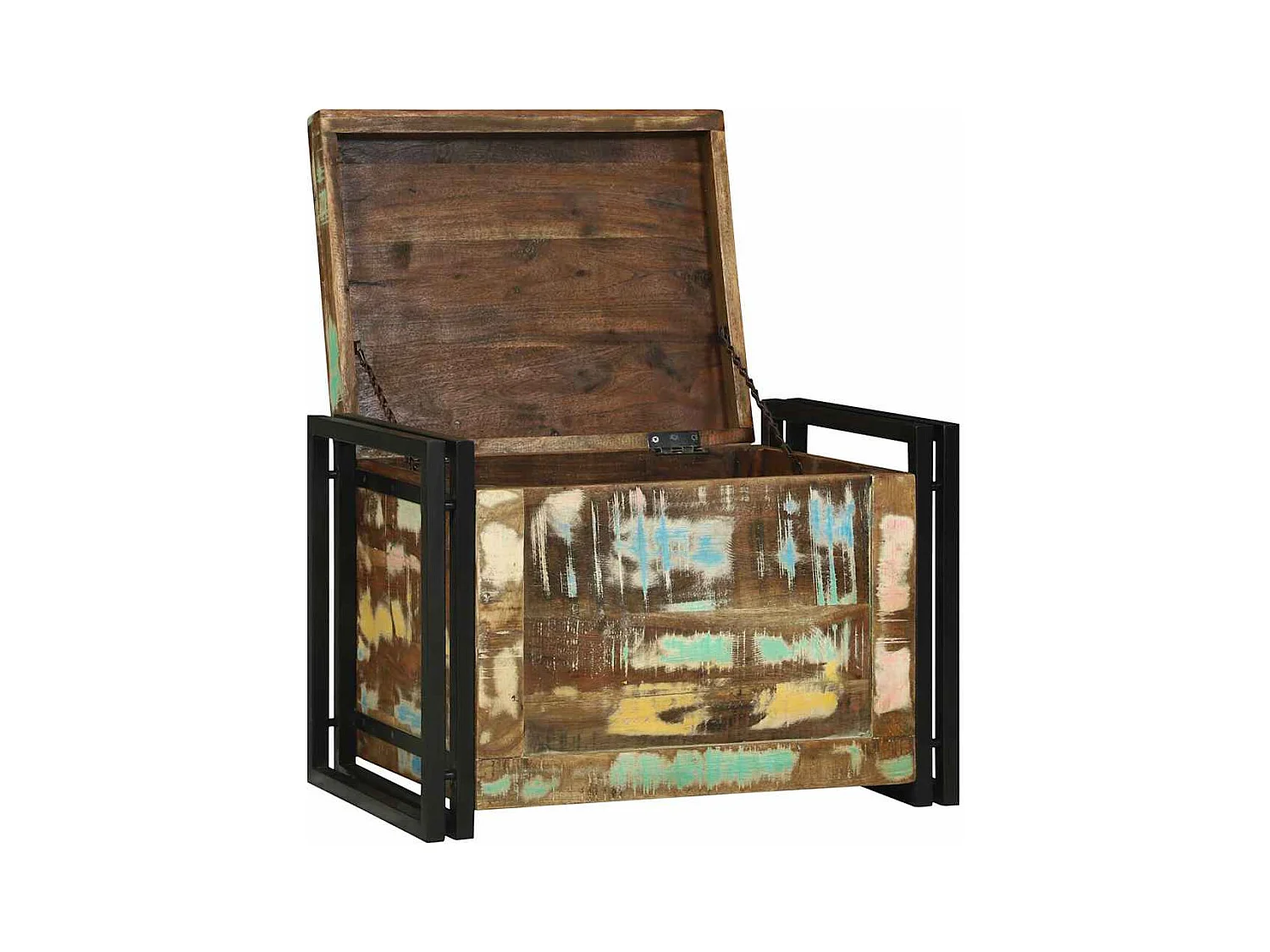 Boîte de Rangement 60 x 40 x 41 cm Bois de récupération