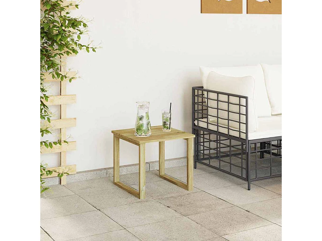 Liegestuhl Tisch Braun 40 x 40 x 36 cm