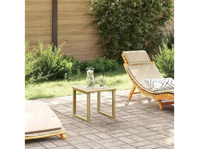 Zonnebed Tafel Bruin 40 x 40 x 36 cm Geïmpregneerd grenen hout