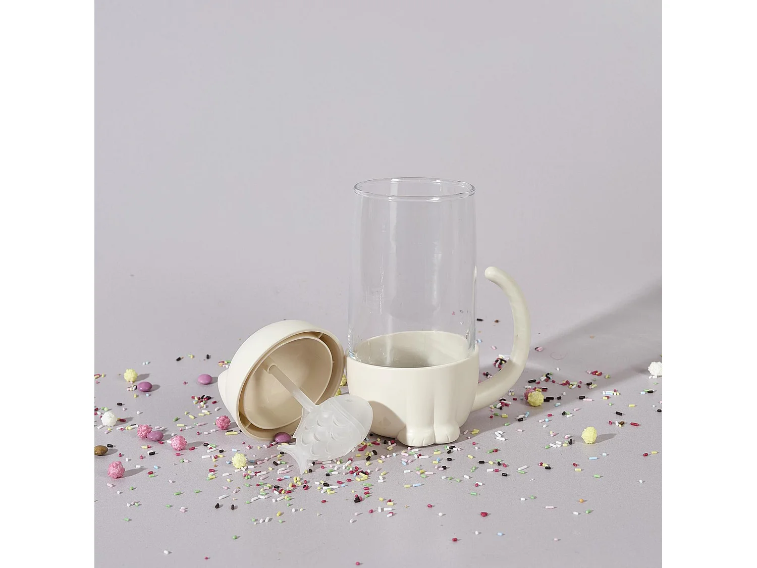 Mug infuseur forme poisson chat collection CAT KAWAII 30 cl coloris blanc