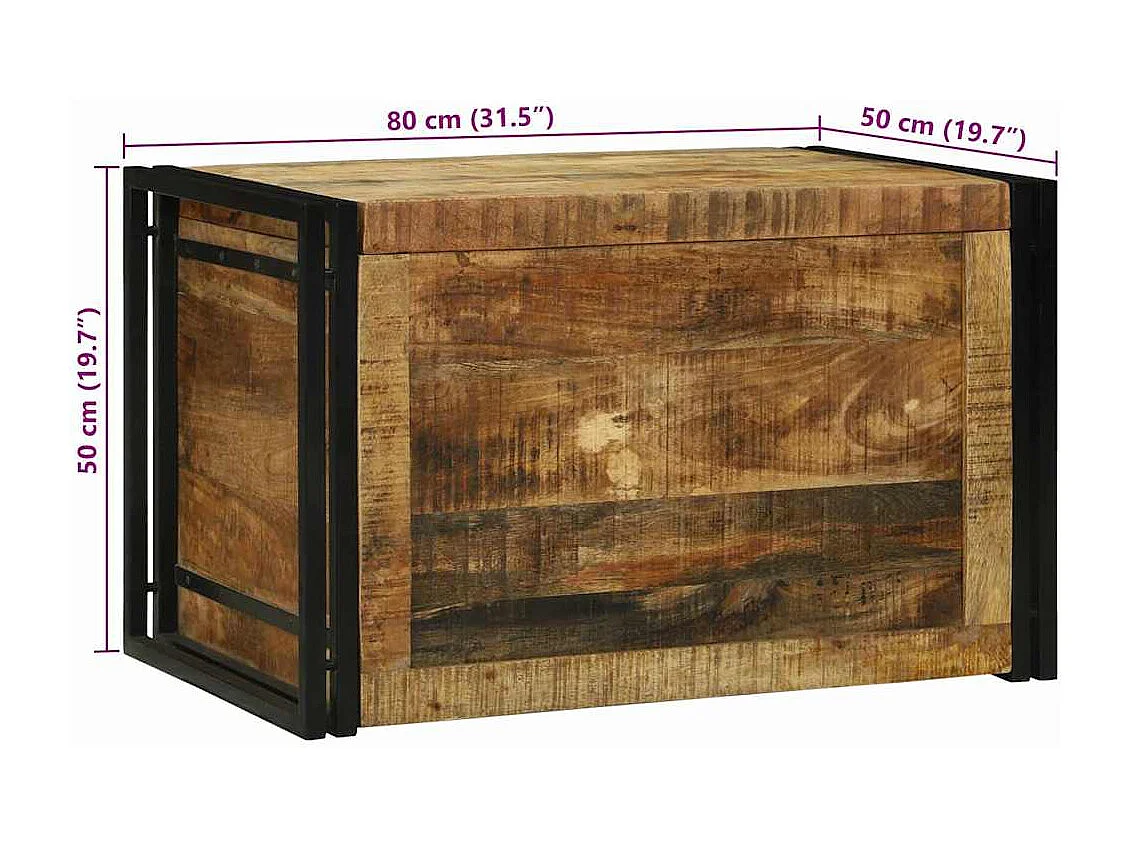 Scatola di Stoccaggio con archiviazione 80 x 50 x 50 cm