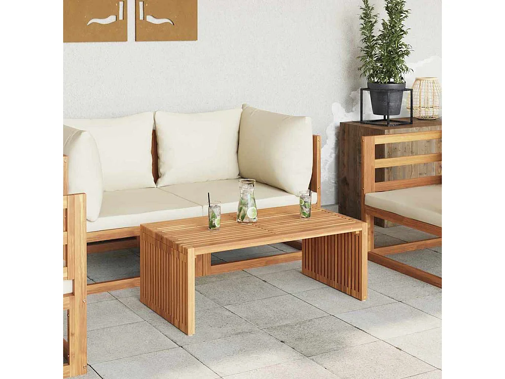Table d'appoint de jardin Marron 90 x 50 x 36 cm