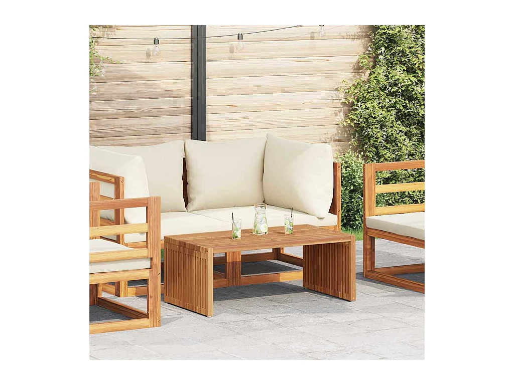 Table d'appoint de jardin Empilable Marron 90 x 50 x 36 cm