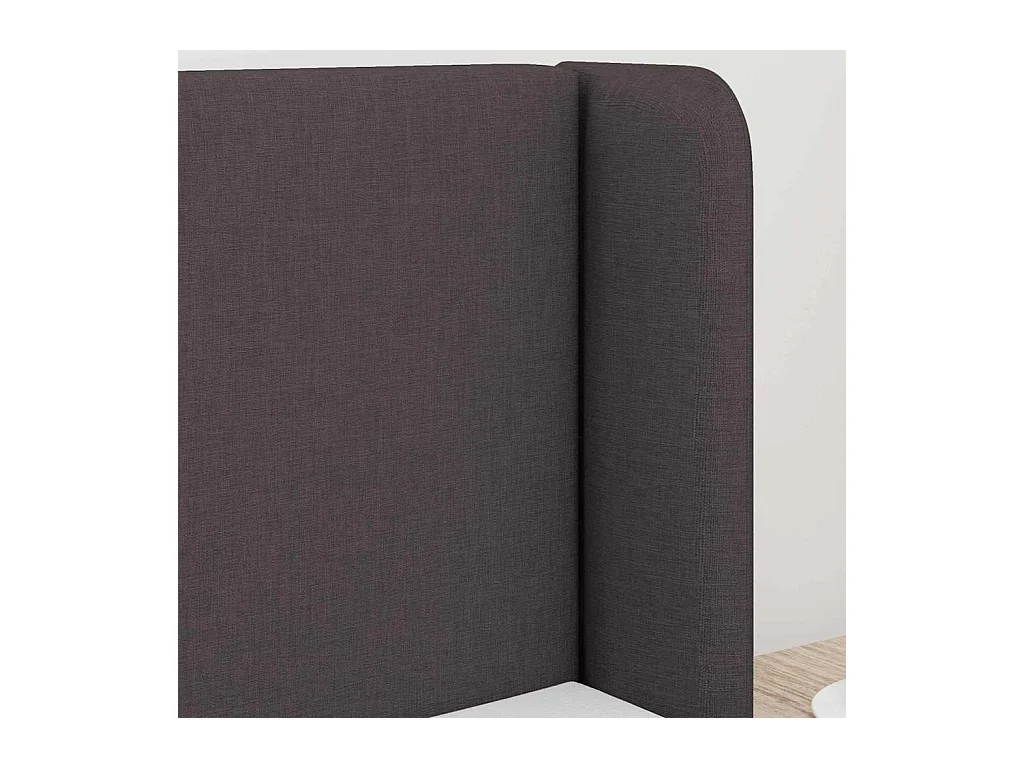 Orelha de Cabeceira Ajustável Castanho 16 x 40 x 4.5 cm tecido