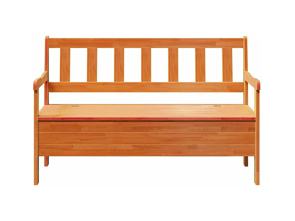 Banc extérieur Marron 119 x 76 x 44cm Bois de pin massif
