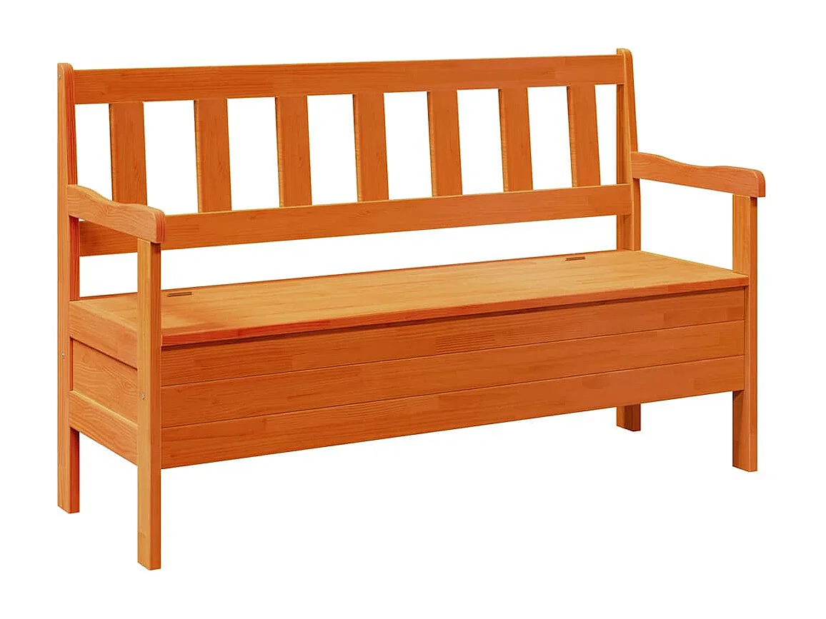 Panchina da esterno Marrone 119 x 76 x 44cm