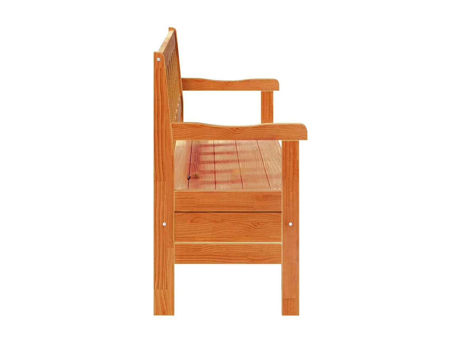 Panchina da esterno Marrone 119 x 76 x 44cm