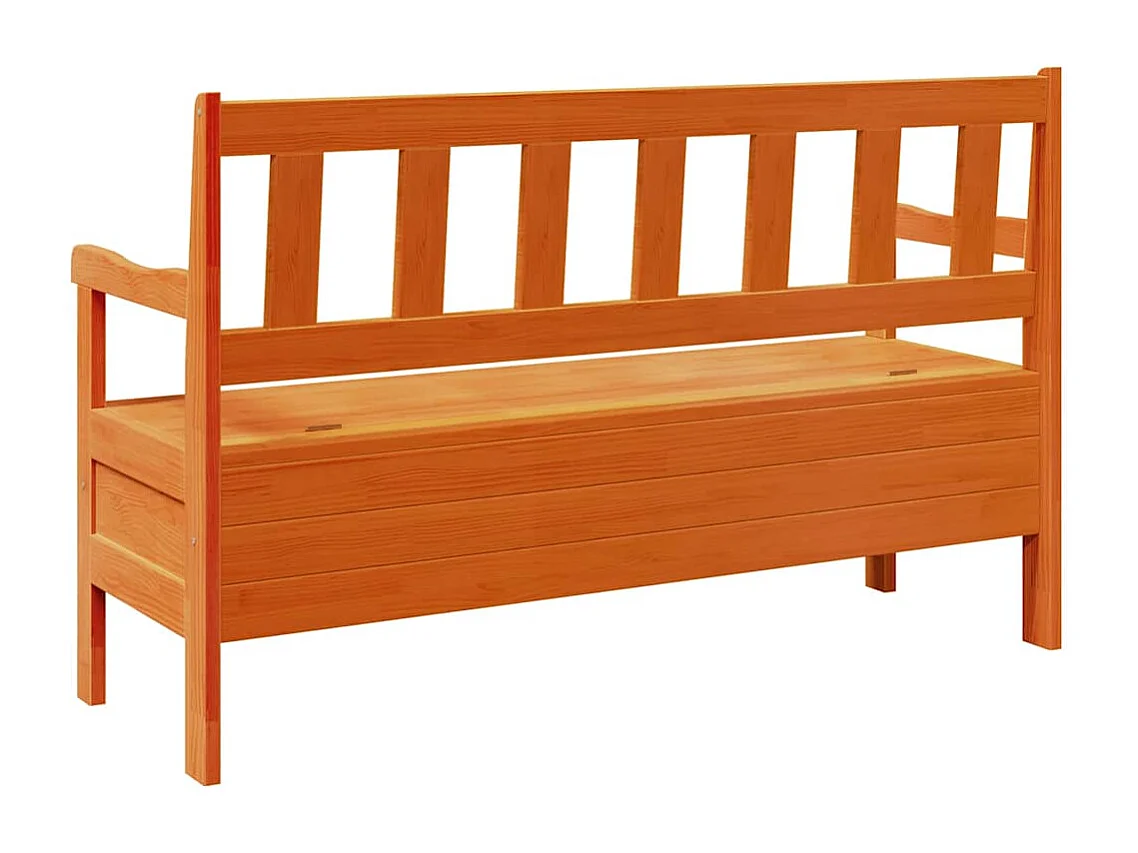 Panchina da esterno Marrone 119 x 76 x 44cm