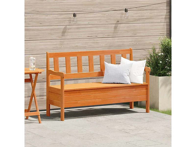 Panchina da esterno Marrone 119 x 76 x 44cm