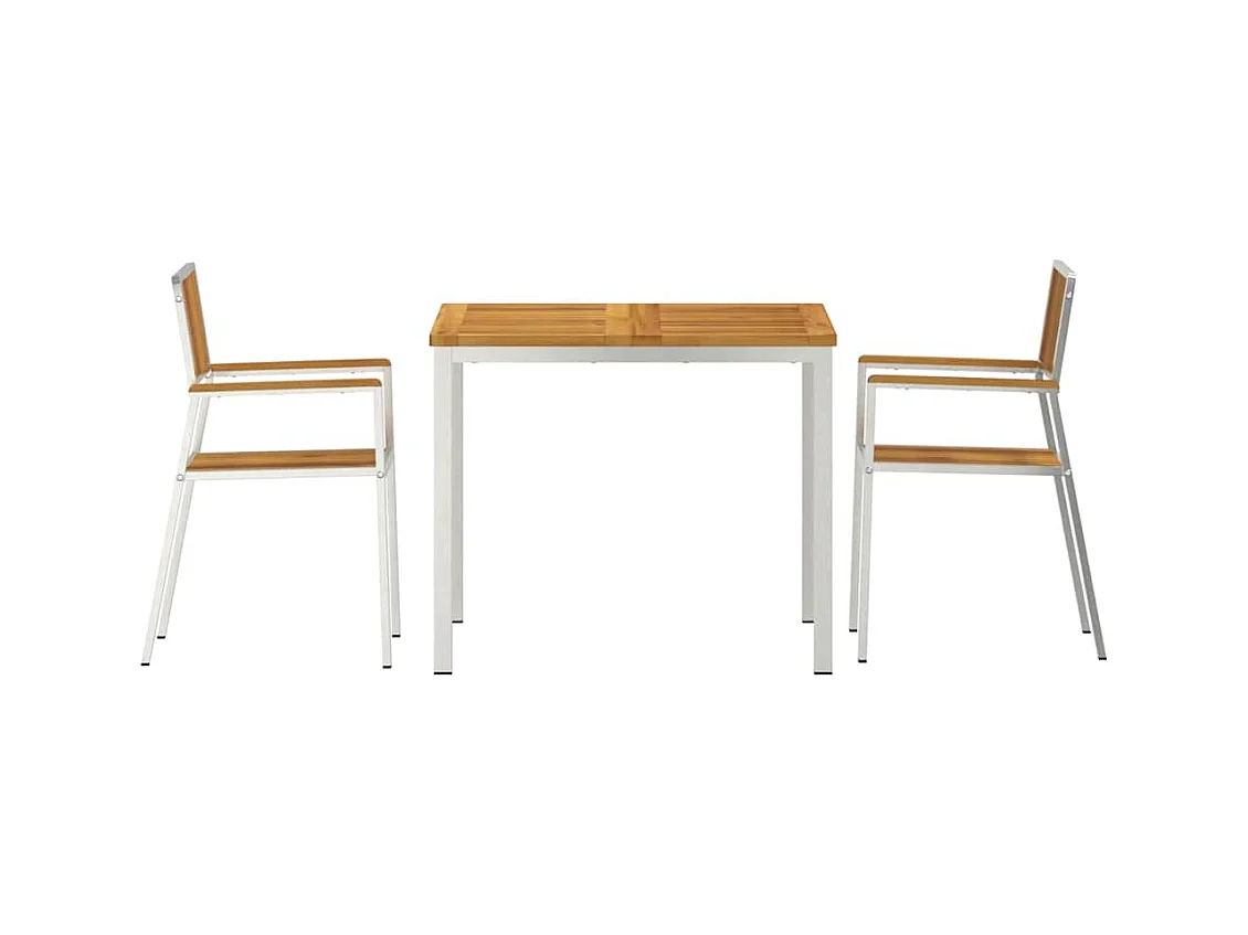 EnsembledeRepasdeJardin Marron AcaciaMassif